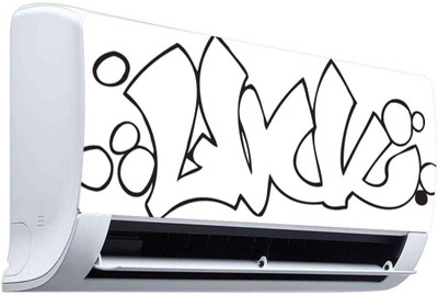 qth 88.5 cm LINE ART Self Adhesive Sticker(Pack of 1)