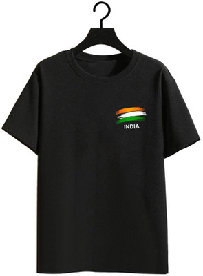 TeeWink Printed Women Round Neck Black T-Shirt