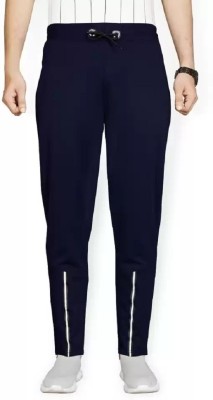 JISH Striped Men Blue Track Pants