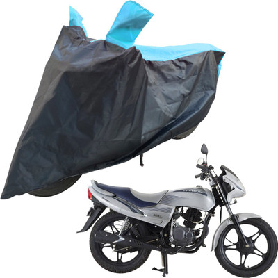 RiderShine Two Wheeler Cover for LML(Freedom DX, Blue, Black)