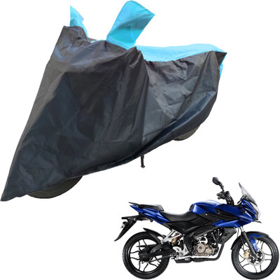 RiderShine Two Wheeler Cover for Bajaj(Pulsar AS 150, Blue, Black)