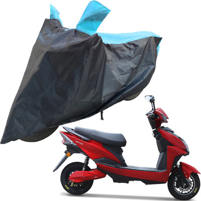 RiderShine Two Wheeler Cover for Techo Electra(Raptor, Blue, Black)