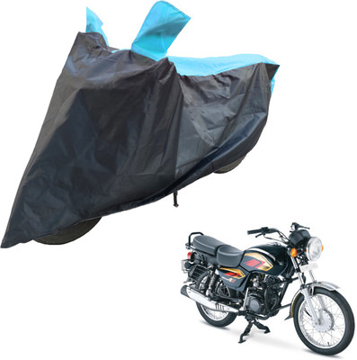 RiderShine Two Wheeler Cover for TVS(Max 4R, Blue, Black)