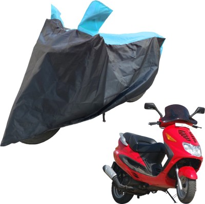 RiderShine Two Wheeler Cover for Kinetic(Blaze, Blue, Black)