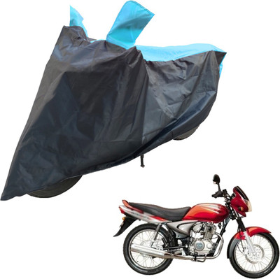 RiderShine Two Wheeler Cover for Bajaj(Wind 125, Blue, Black)