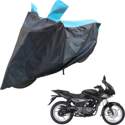 RiderShine Two Wheeler Cover for Bajaj(Pulsar 220 DTS-i, Blue, Black)