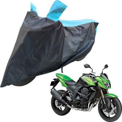 RiderShine Two Wheeler Cover for Kawasaki(Z750, Blue, Black)
