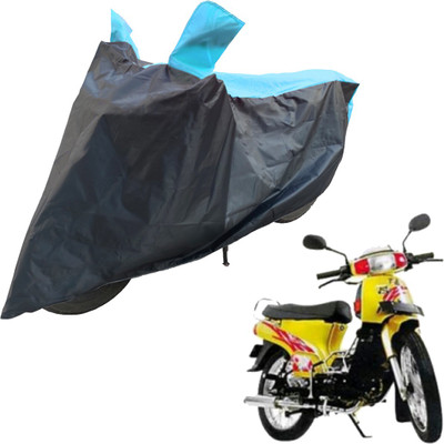 RiderShine Two Wheeler Cover for Kinetic(K4, Blue, Black)
