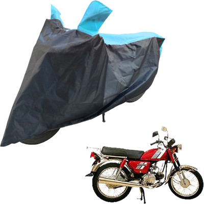 RiderShine Two Wheeler Cover for Hero(CD 100 SS, Black, Blue)