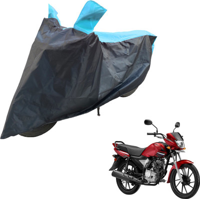 RiderShine Two Wheeler Cover for Yamaha(Saluto RX, Blue, Black)
