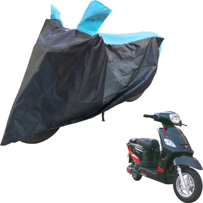 RiderShine Two Wheeler Cover for Hero(Electric NYX, Blue, Black)
