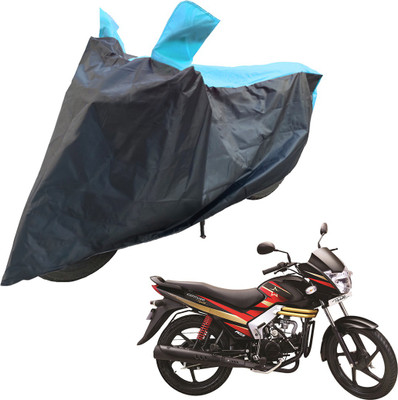 RiderShine Two Wheeler Cover for Mahindra(Centuro XT, Blue, Black)