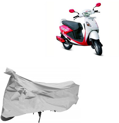 SEMAPHORE Waterproof Two Wheeler Cover for Hero(Pleasure, Silver)