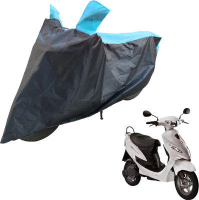 RiderShine Two Wheeler Cover for Hero(Electric E-Sprint, Blue, Black)