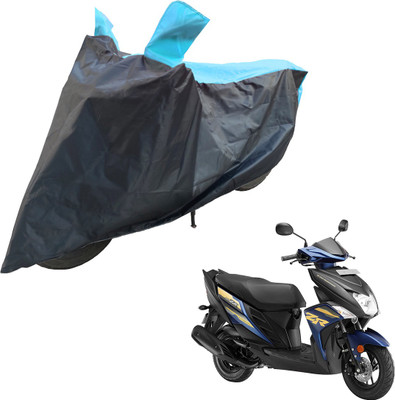 RiderShine Two Wheeler Cover for Yamaha(Cygnus Ray ZR, Blue, Black)