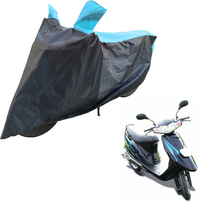 RiderShine Two Wheeler Cover for TVS(Teenz, Blue, Black)