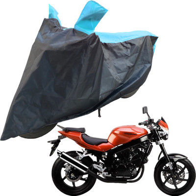 RiderShine Two Wheeler Cover for Kinetic(Comet, Blue, Black)