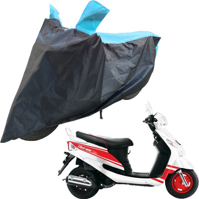RiderShine Two Wheeler Cover for Mahindra(Rodeo UZO, Blue, Black)