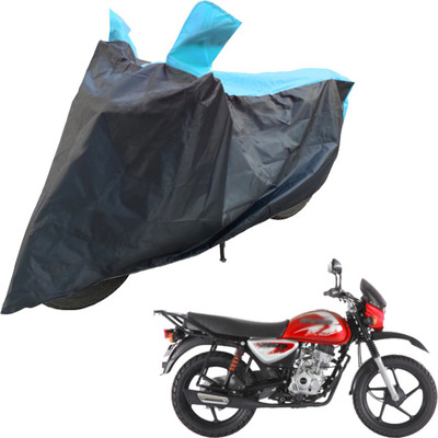 RiderShine Two Wheeler Cover for Bajaj(Boxer BM 150, Blue, Black)