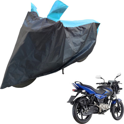 RiderShine Two Wheeler Cover for Bajaj(Pulsar 200 NS DTS-i, Blue, Black)