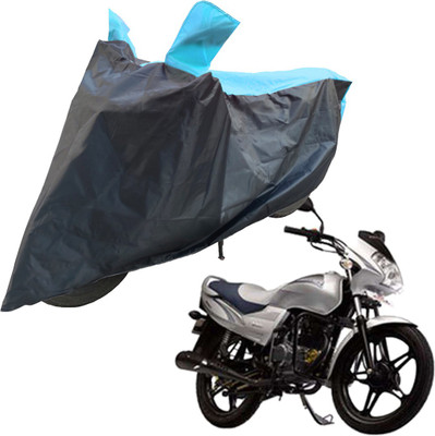 RiderShine Two Wheeler Cover for LML(Freedom Prima, Blue, Black)