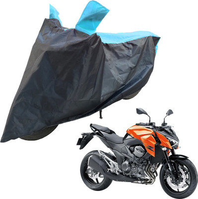 RiderShine Two Wheeler Cover for Kawasaki(Z800, Blue, Black)