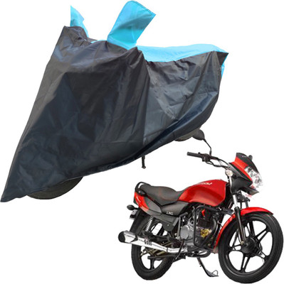 RiderShine Two Wheeler Cover for LML(Freedom LS, Blue, Black)