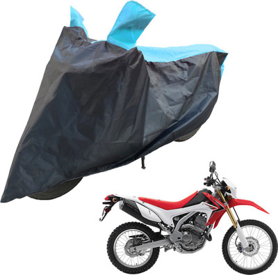 RiderShine Two Wheeler Cover for Honda(CRF 250 L, Blue, Black)