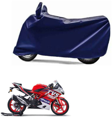 AutoGalaxy Two Wheeler Cover for TVS(Apache RTR 310, Blue)