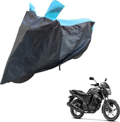 RiderShine Two Wheeler Cover for Yamaha(SZ-RR, Blue, Black)