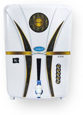 Aqua Fresh White diamond 12 Ltrs + water filter 12 L RO + UV + UF + TDS Water Purifier