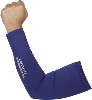 Brats N Beauty Nylon Arm Sleeve For Men & Women(Free, Blue)