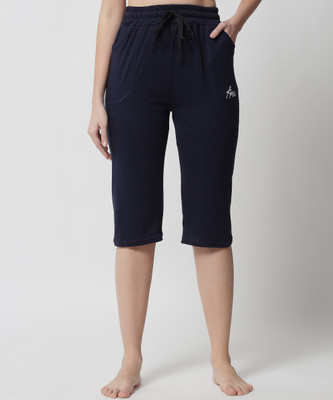 Trendy World Women Dark Blue Capri
