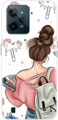 Fashionury Back Cover for Realme C31(Multicolor, Grip Case, Silicon, Pack of: 1)