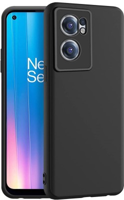 S-Hardline Back Cover for OnePlus Nord CE 2 5G, Premium Plain Candy Case With Camera Protection(Black, Silicon, Pack of: 1)