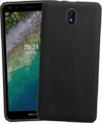 VISHZONE Back Cover for Nokia C01 Plus(Black, Grip Case, Silicon, Pack of: 1)