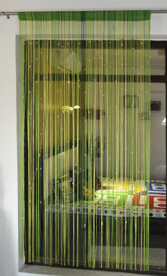 Shri Krishna 210 cm (7 ft) Polyester Semi Transparent Door Curtain Single Curtain(Solid, Multicolor)