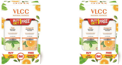 VLCC Orange Oil + Tulsi Acne Clear (Combo Pack 1 +1, 150 ml each) Epic  Face Wash(601 ml)