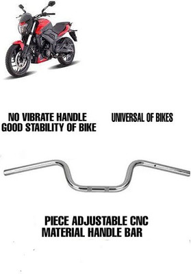Mvaeshop SHORT UNIVERSAL CHORME HANDLE Handle Bar(Silver)