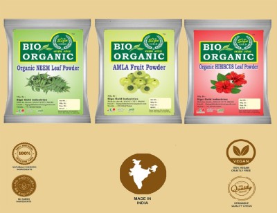 sign gold Hibicus Leaf Powder, Bhringraj Leaf Powder & Amla Fruit Powder(300 g)