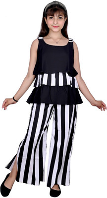 LIME N LEMON Striped Girls Jumpsuit