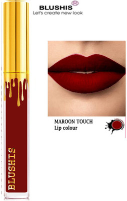 BLUSHIS Non Transfer Waterproof Professionally LonglastingLiquid(Maroon Touch, 6 ml)