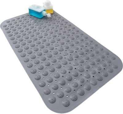 YANCI PVC (Polyvinyl Chloride) Bathroom Mat(Grey, Large)