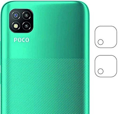 AUTOCASE Back Camera Lens Glass Protector for Poco C3(Pack of: 2)