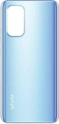 SIMWAY Vivo V19 Original Glass Mobile Battery Door Housing with Proper LOGO Back Panel(Mystic Silver (Blue)