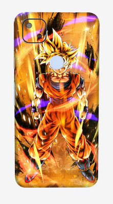BugguSkin Google Pixel 4a, google pixel4a Mobile Skin(Ultra Super The Goku Skin With High Matte Finish.)