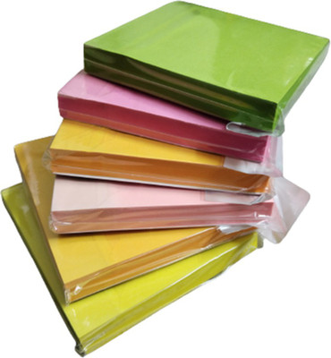 Litheworld Sticky Notes 600 Sheets Regular, 6 Colors(Set Of 6, Multicolor)