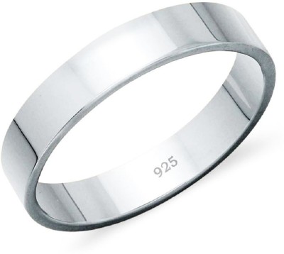 Parnika Classic Unisex 925 Silver Band Design Finger Ring | Pure 92.5 Sterling Silver Ring