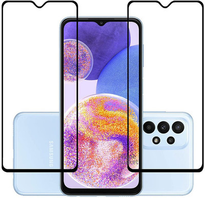 Bodoma Edge To Edge Tempered Glass for Samsung Galaxy A23 5G(Pack of 2)
