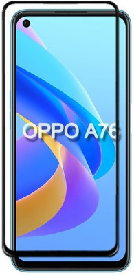 AB PRIME Edge To Edge Tempered Glass for OPPO A76 ,OPPO A76 ,OPPOa76(Pack of 1)